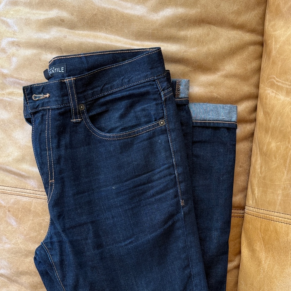 Men's J.Crew Mercantile Dark Blue Jeans